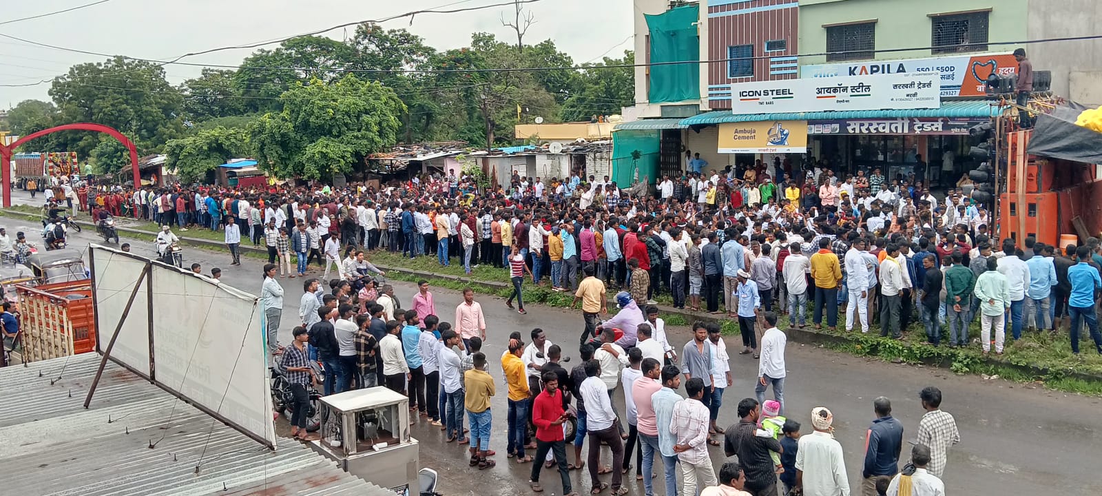 नरसी येथे लोकशाहीर अण्णाभाऊ साठे यांची जयंती उत्साहात साजरी