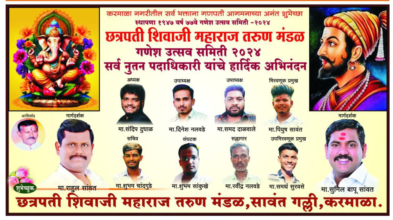 छत्रपती शिवाजी तरुण मंडळ, सावंत गल्ली येथील गणेश उत्सवाची ७७ व्या वर्षी देखील जल्लोषात प्रतिष्ठापना