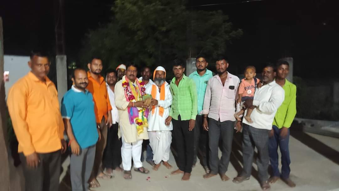 हन्नूर येथे रासप उमेदवार सुनिल बंडगर यांचा  प्रचार दौरा