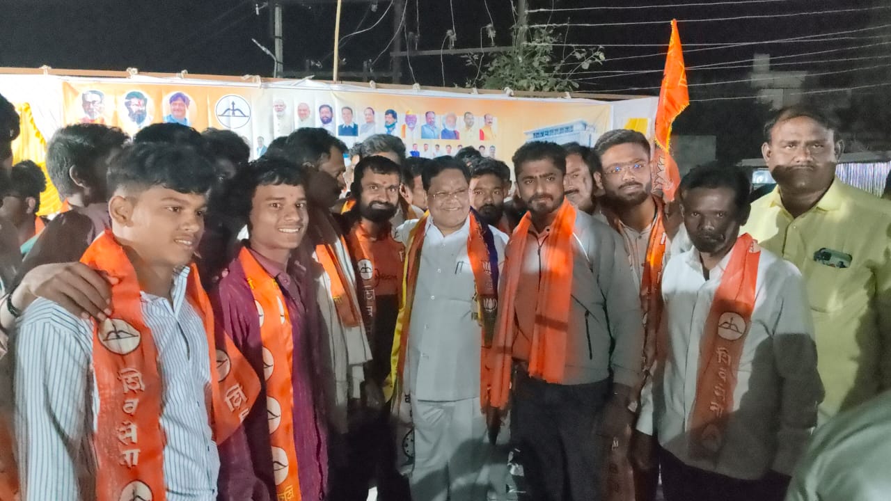 गोजवाडी ता वाशी  येथील युवकांचां शिवसेनेमध्ये जाहीर प्रवेश