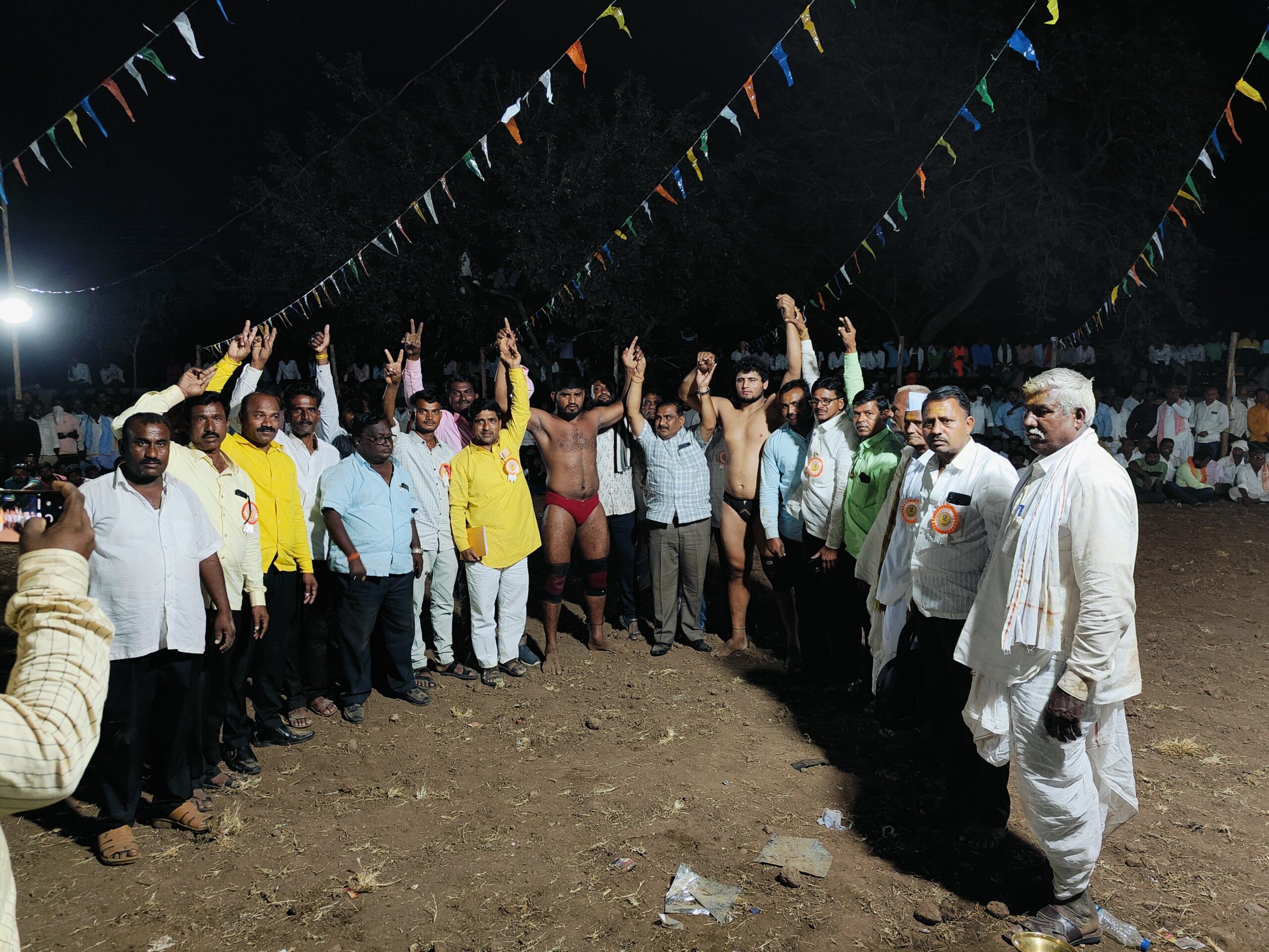 घुंगराळा येथे खंडोबा यात्रेतील कुस्ती स्पर्धेत विजय शिंदे ठरला खंडोबा केसरी