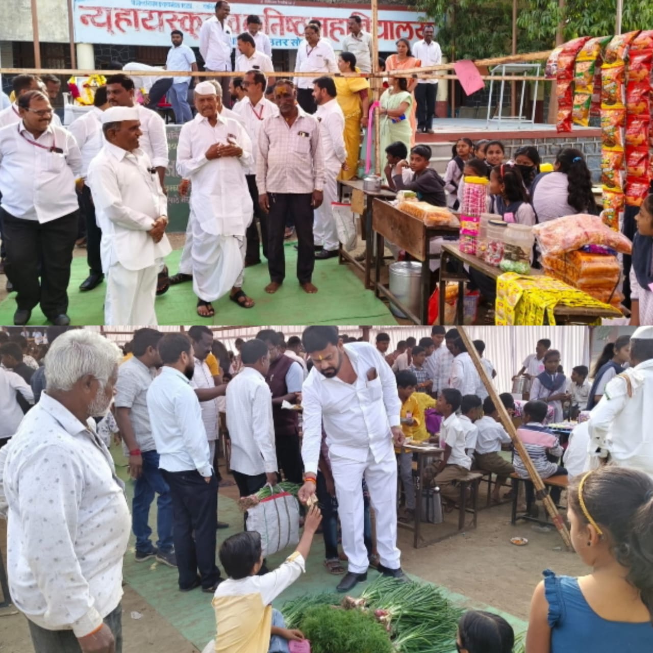 न्यू हायस्कूल व कनिष्ठ महाविद्यालयात भरला बालआनंद बाजार