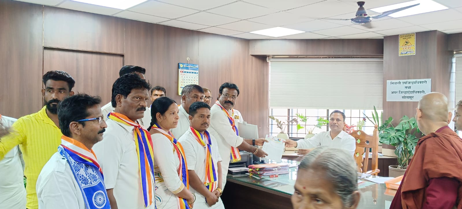 बौध्द गया येथील महाविहाराचे नियंत्रण आणि व्यवस्थापन बौद्धांच्या ताब्यात देण्या संदर्भात वंचित बहुजन आघाडीचे आंदोलन