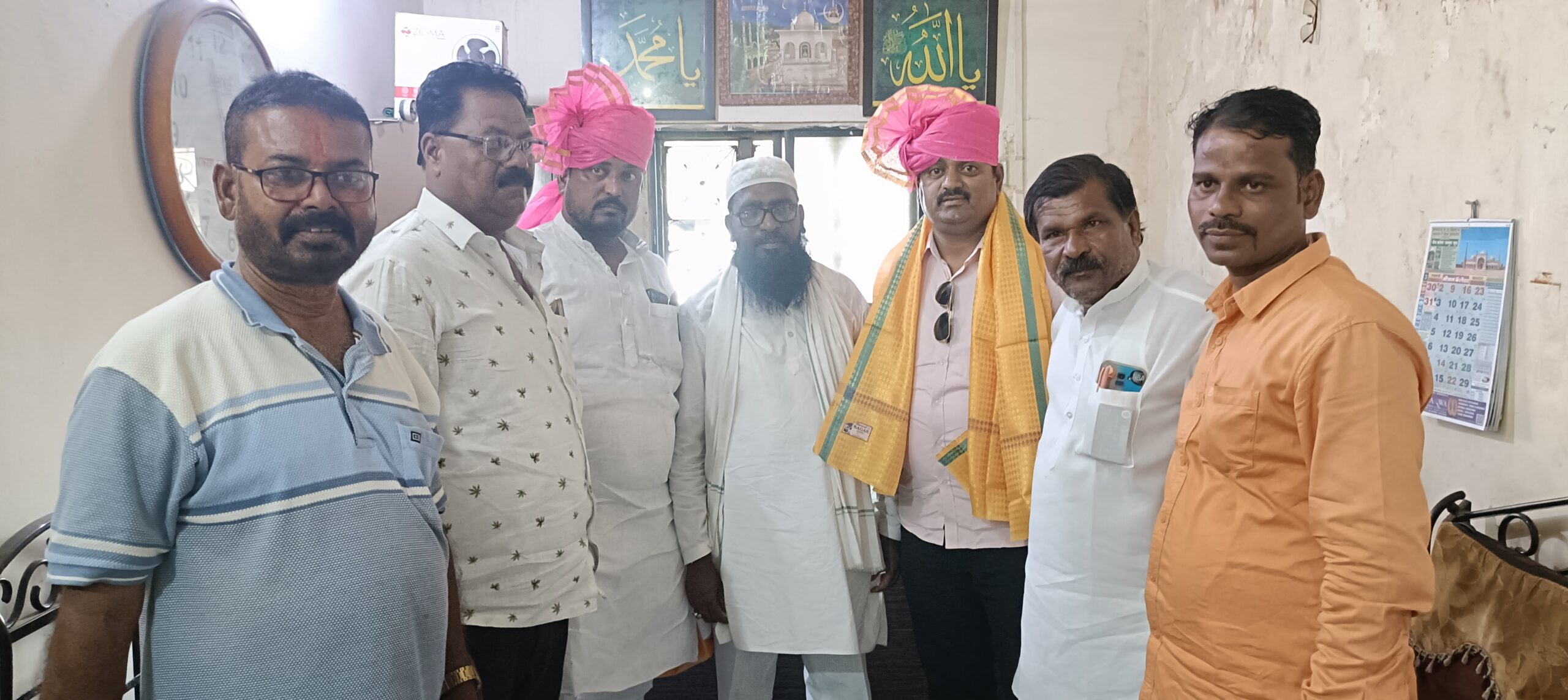 शिवसेना जिल्हाप्रमुख संतोष पाटील यांचा हैद्रा येथे सत्कार