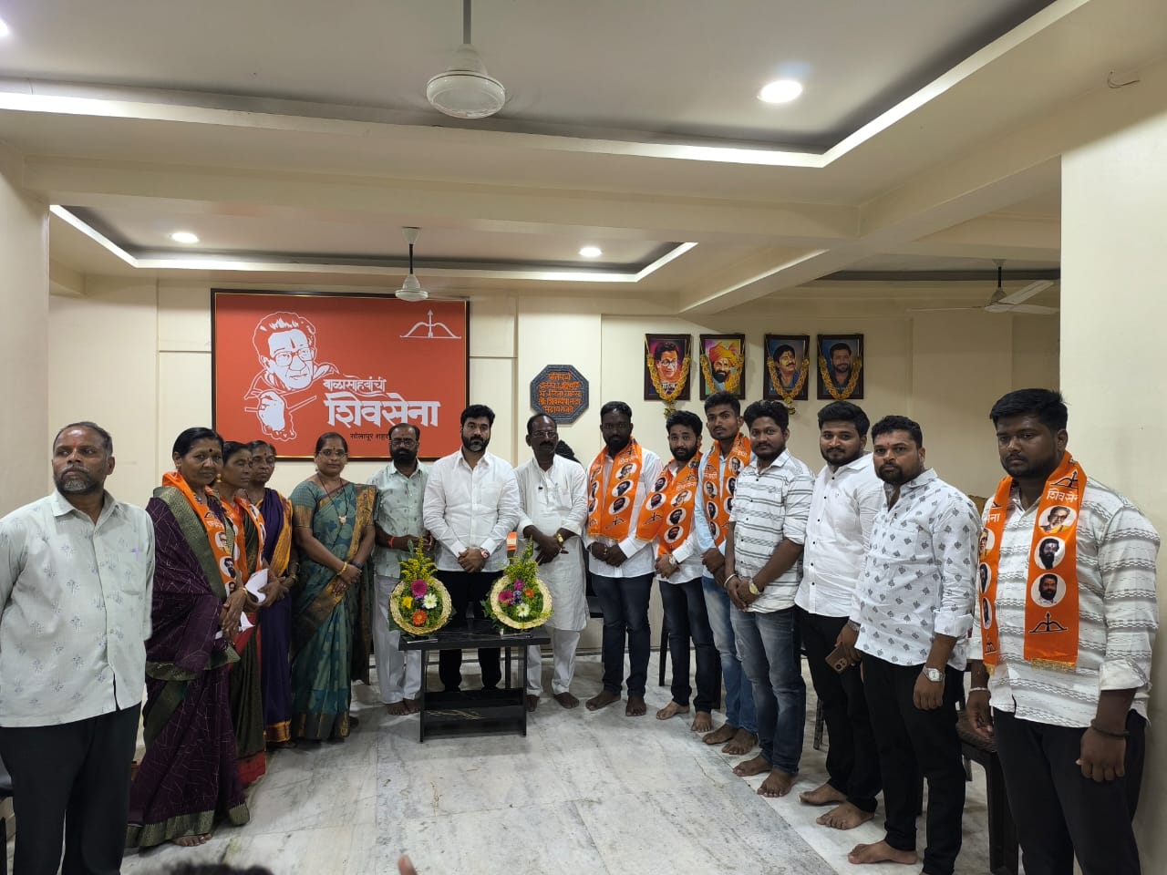 शिवसेना बांधकाम कामगार सेना अक्कलकोट शहर व तालुका नूतन पदाधिकाऱ्याचीं निवड