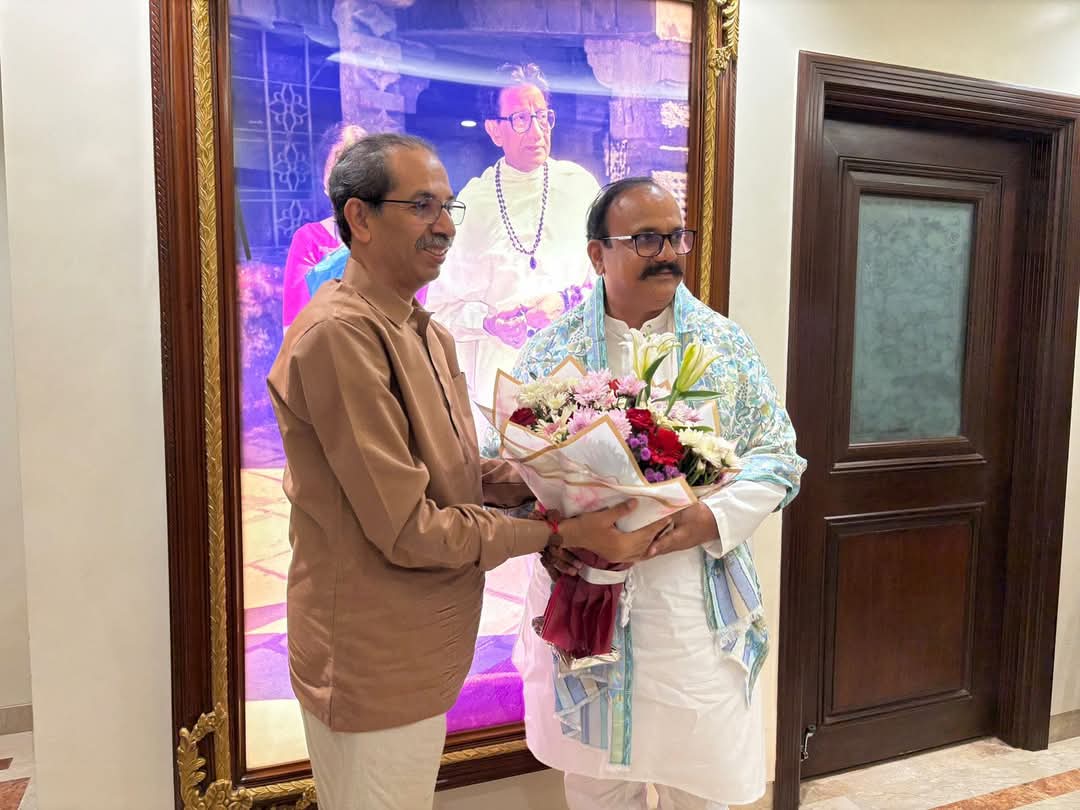 काँग्रेस प्रदेशाध्यक्ष हर्षवर्धन सपकाळ यांनी मातोश्रीवर घेतली शिवसेना पक्ष प्रमुख उद्धव ठाकरेंची घेतली भेट