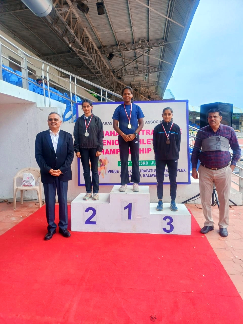 ॲथलेटिक्स असोसिएशन सिनियर चॅम्पियनशिप मध्ये नागम्मा बजेनी पटकावला सुवर्ण पदक