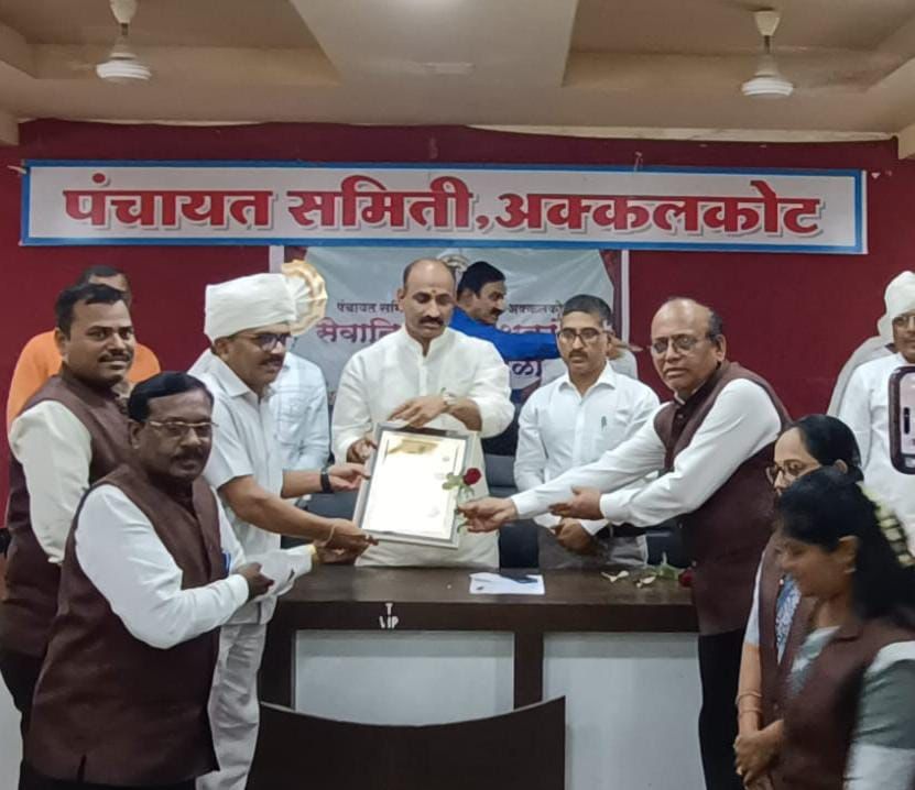 मुख्यमंत्री माझी शाळा सुंदर शाळा स्पर्धेत कल्याणशेट्टी विद्यालयाचे यश..