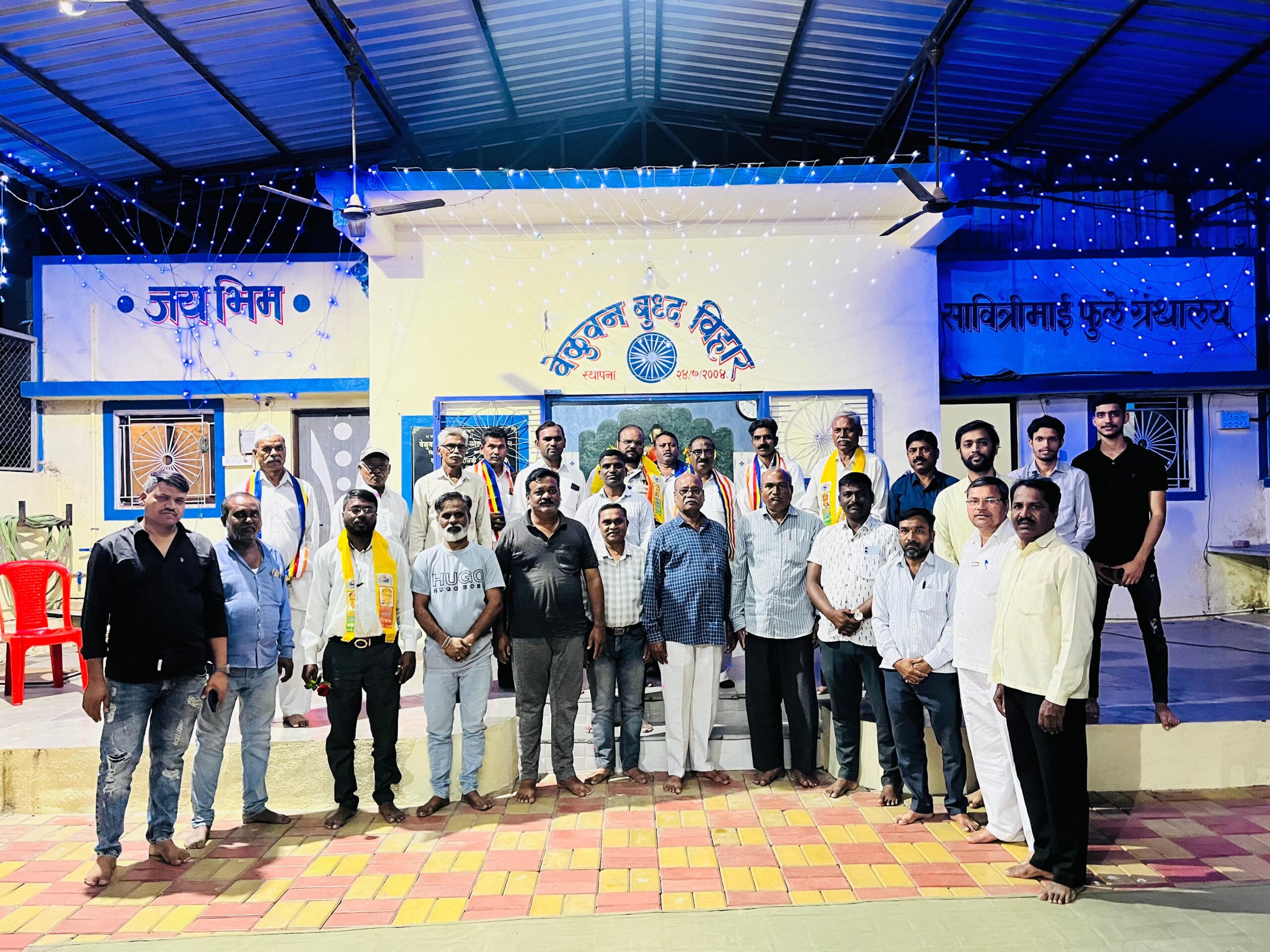 वेळुवन बुद्ध विहार रुपीनगर तळवडे पुणे येथे साप्ताहिक प्रवचन मालिकेचे उदघाटन