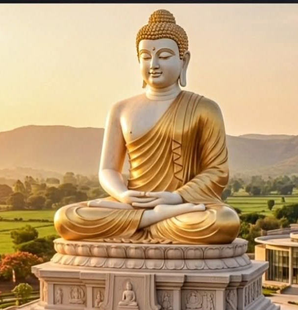 मानदेऊळगाव येथे ८१ फूट उंच तथागत गौतम बुद्धांची भव्य मूर्ती उभारणी