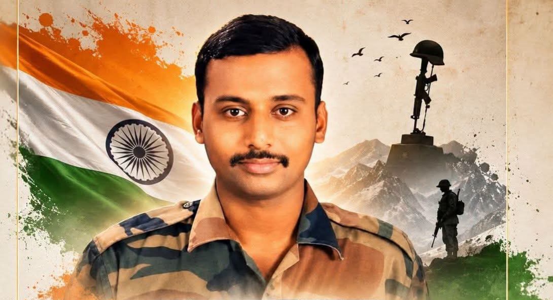 जम्मू येथे देशसेवा बजावताना मंगळवेढ्याच्या जवानाला वीरमरण; वैभव आवताडे यांचे देशासाठी सर्वोच्च बलिदान