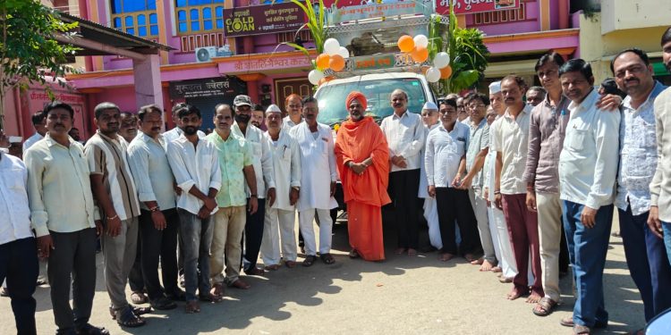 जन्मभूमी फाउंडेशनतर्फे दुधनी शहरासाठी ‘स्वर्ग रथ’ (शव वाहिनी) सेवा सुरू